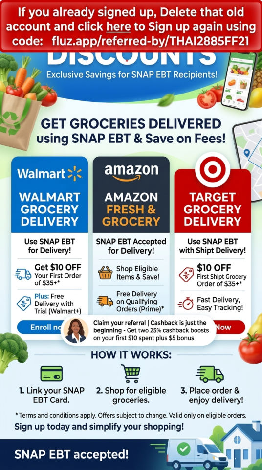 Fluz SNAP EBT Grocery Discounts
