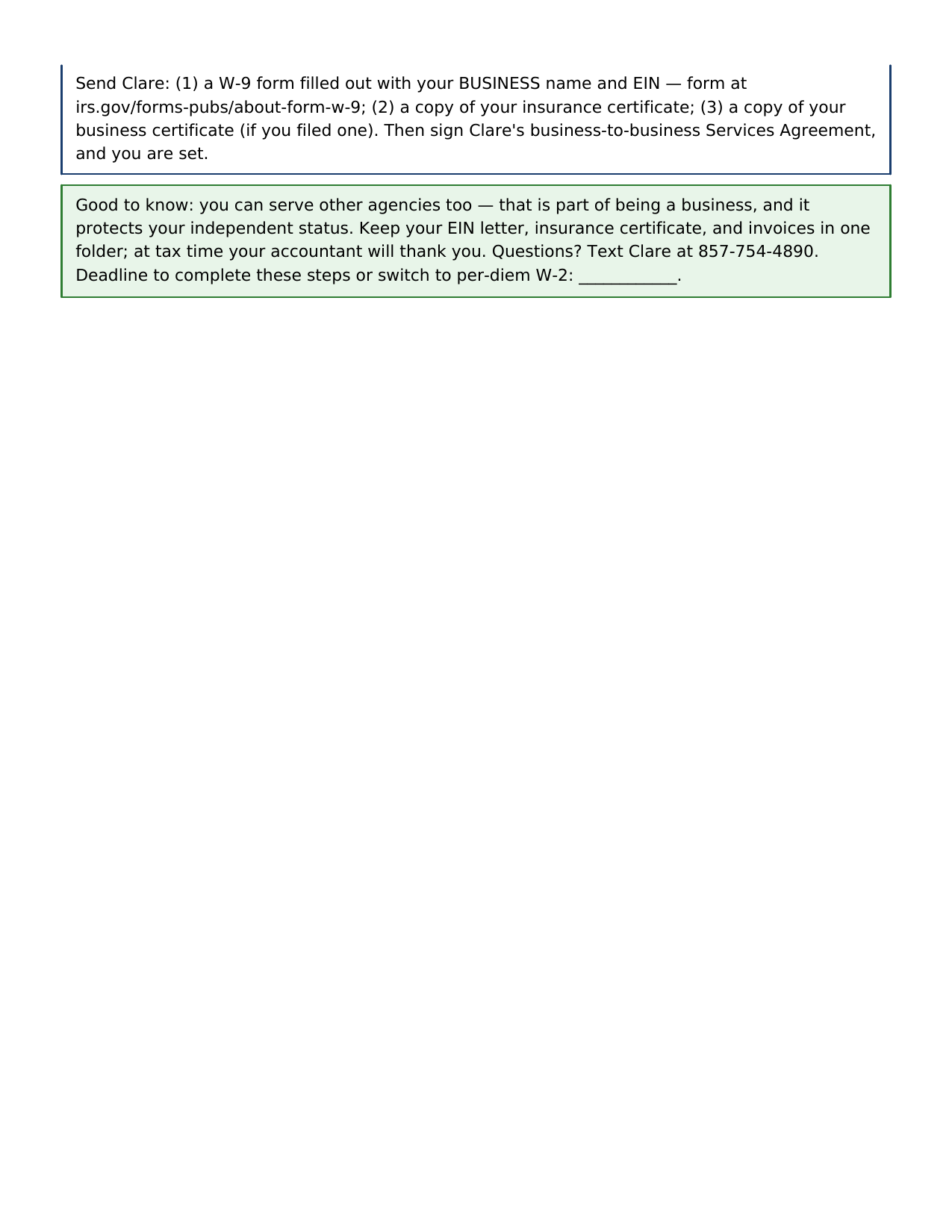 Start Your Own Practice Guide — page 2