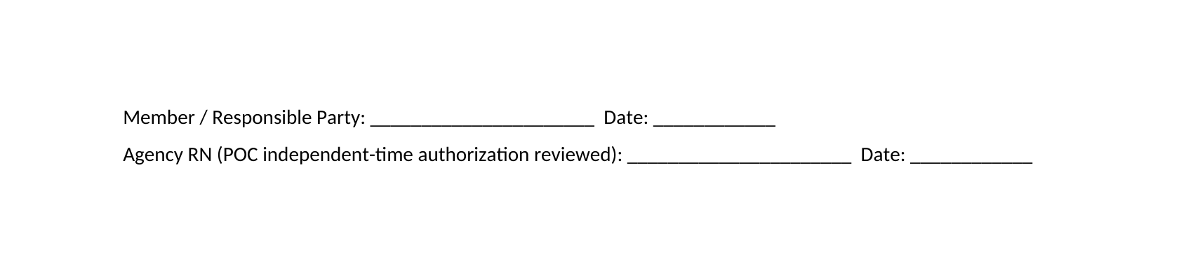Caregiver Residency Attestation — page 2